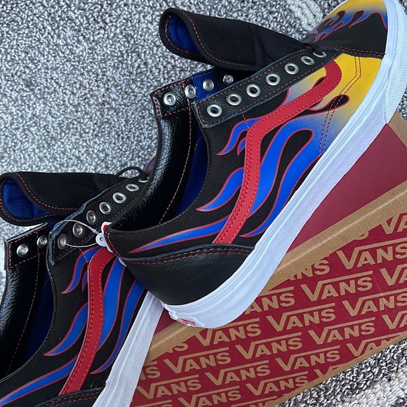 Vans Old Skool Racer Black/Red MENS - Picture 15 of 16